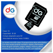 memoria micro sd de 8g