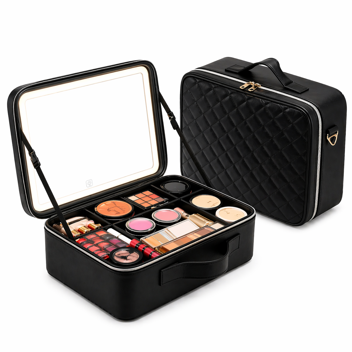 Cosmetiquera con Espejo con Luz Led